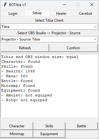 BOTibia quick and easy setup